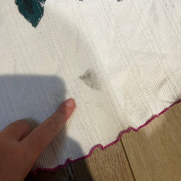 DESINGUAL Women's Ribbed Floral Top Size M - Picture 9 of 12